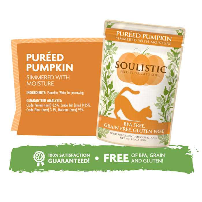 Soulistic Pureed Pumpkin Food Supplement for Cats & Dogs - Nail Gallerys