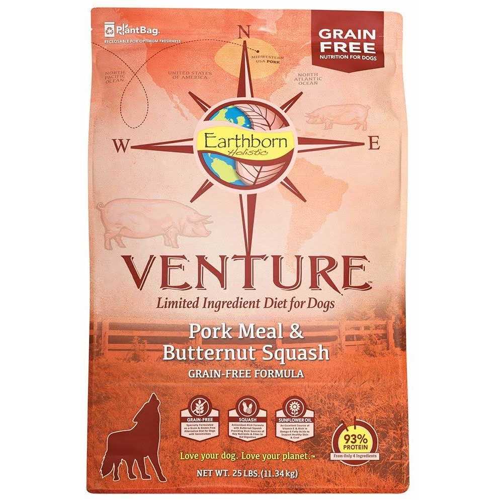 Earthborn Holistic Venture Grain Free Pork Meal & Butternut Squash Dry Dog Food - Nail Gallerys