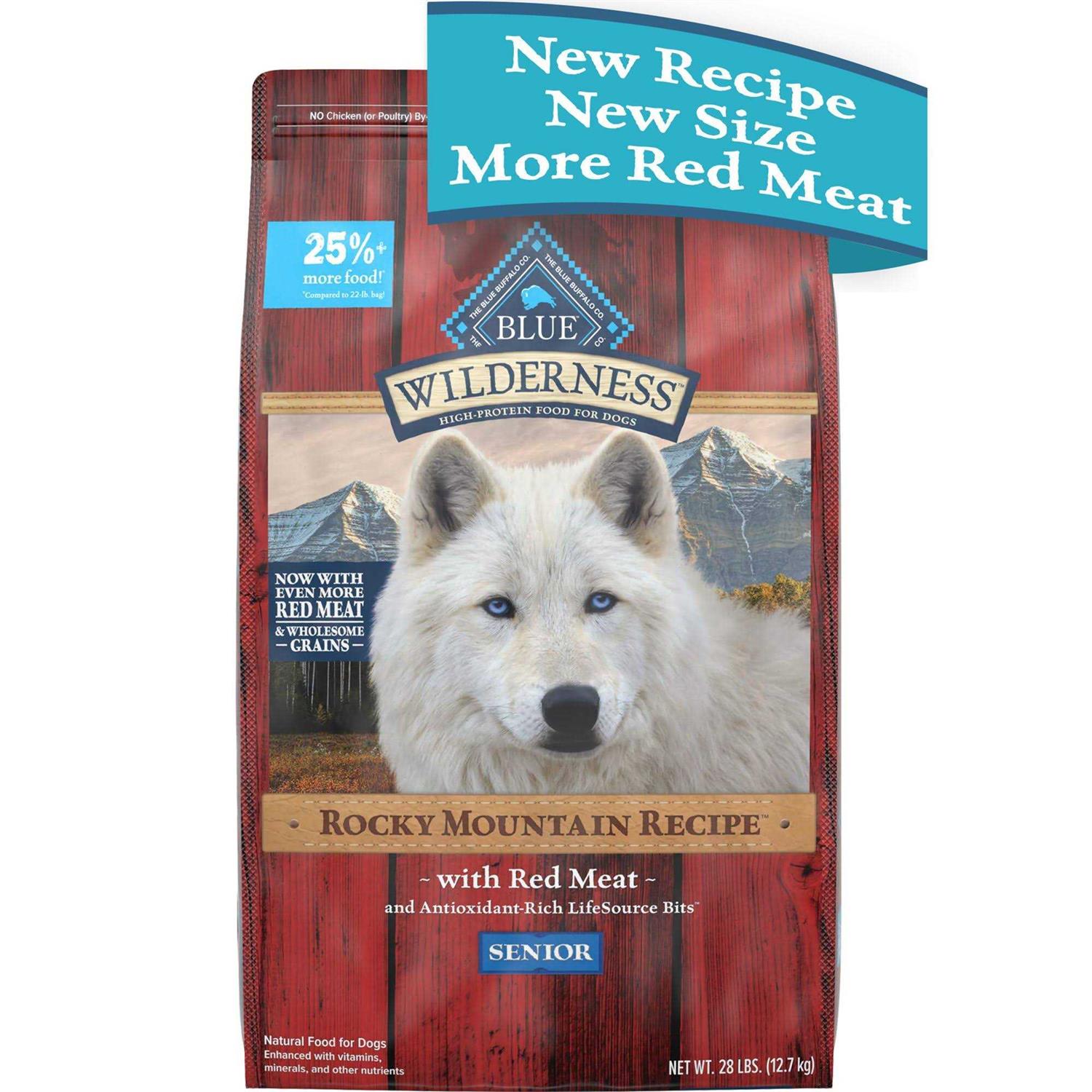 Blue Buffalo Wilderness Rocky Mountain Recipe High Protein Natural Senior Dry Dog Food - Nail Gallerys