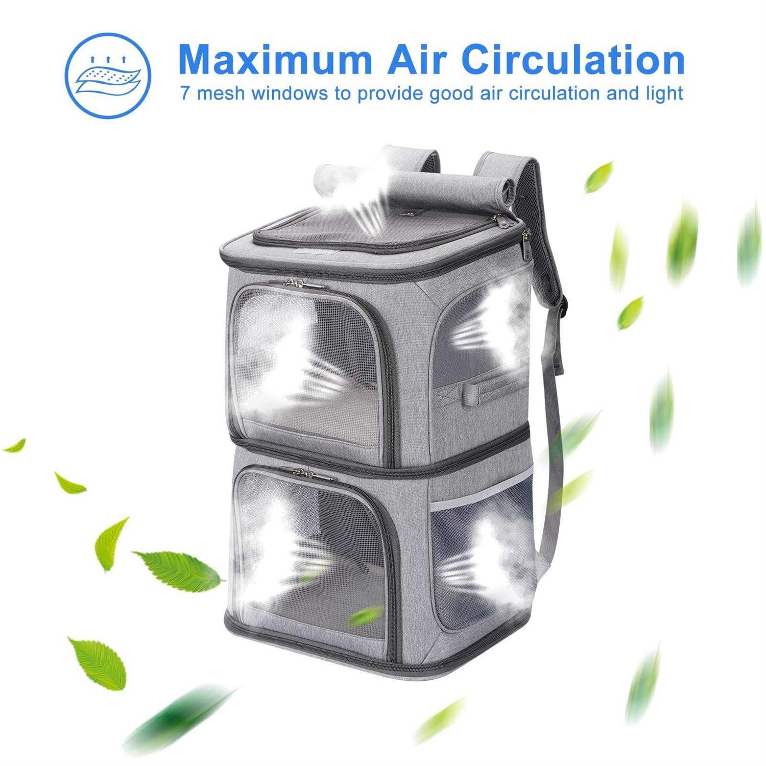 VOISTINO 2-in-1 Double Pet carrier Backpack for Small cats and Dogs - Nail Gallerys