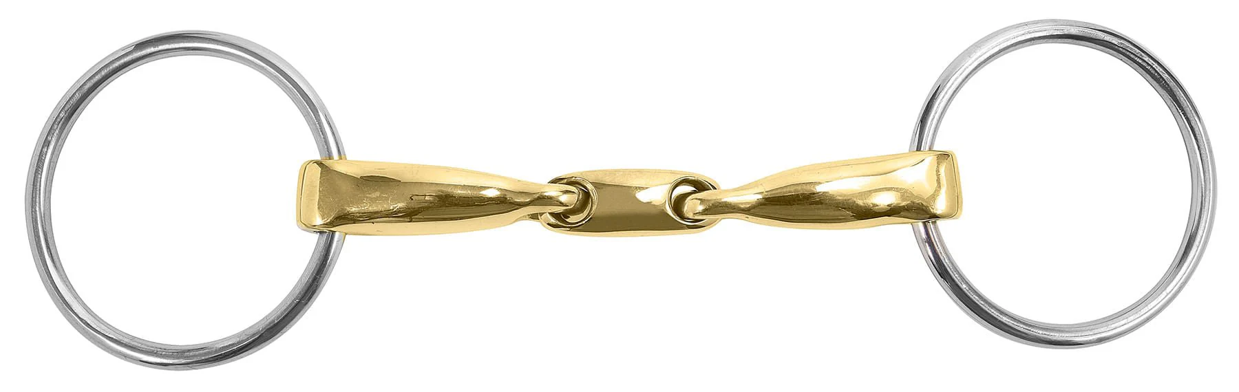 M Toulouse Curved Mouth 16mm Loose Ring Snaffle w/Lozenge - Nail Gallerys