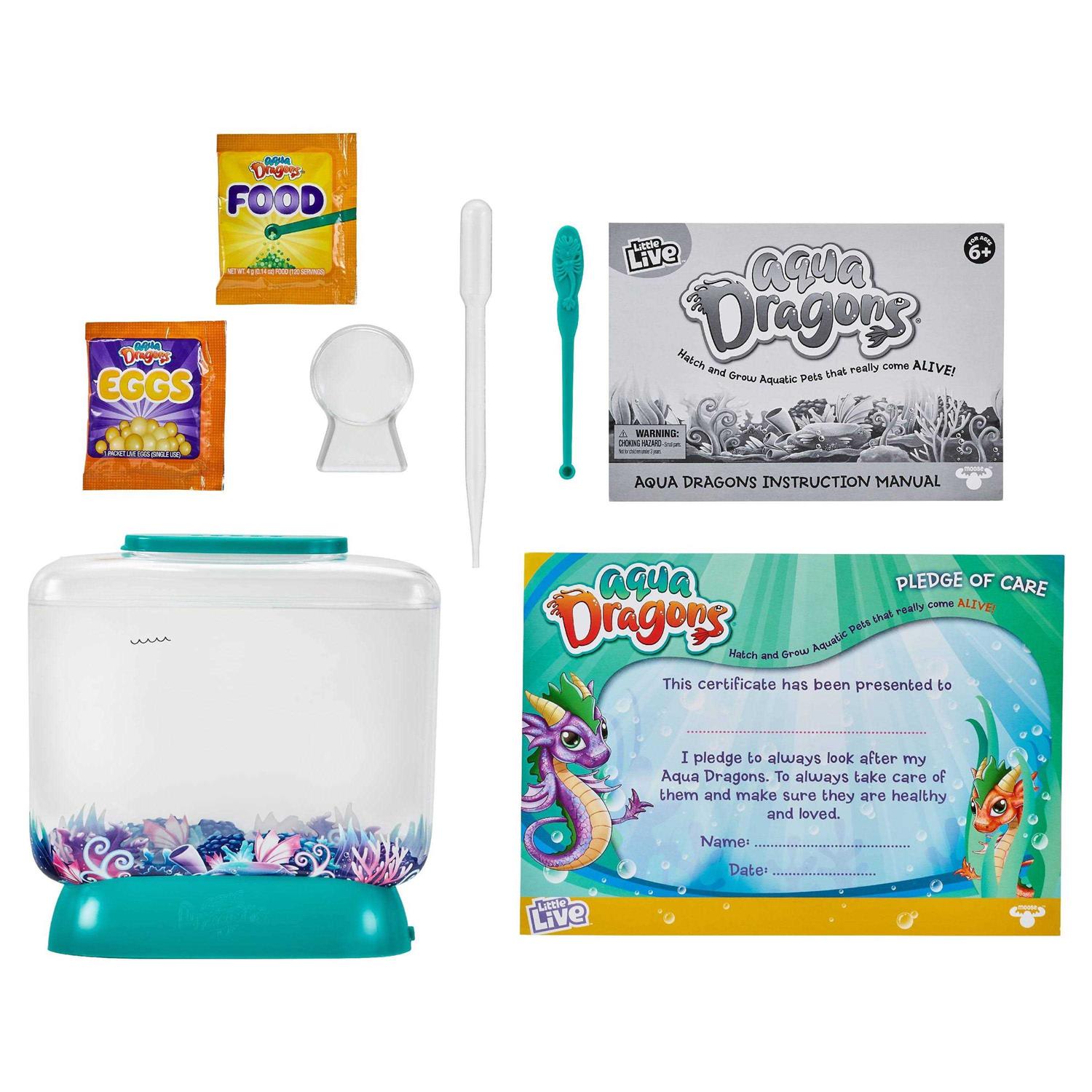 Little Live Aqua Dragons Deep Sea Habitat LED Light Up Tank Hatch and Grow Aquatic Pets - Nail Gallerys