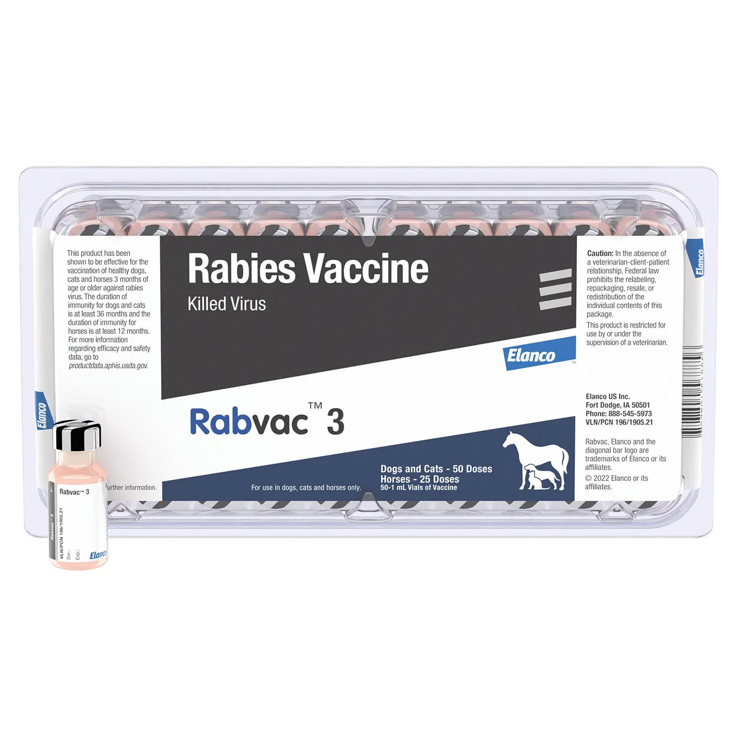RabVac 3 Rabies Vaccine for Dogs, Cats, & Horses - Nail Gallerys