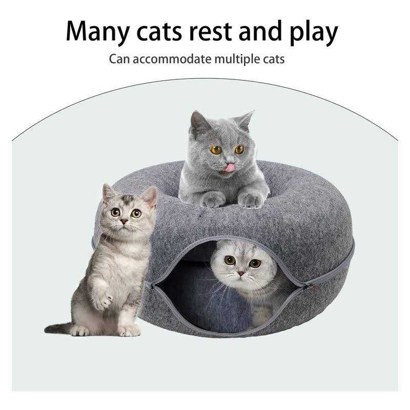 Cat Tunnel Bed, Cat Tunnel, Jia Xi Indoor Cat Hideout, Indoor Cat Tunnel for Cats, Large Indoor Cat Condo and Cat Cave - Nail Gallerys