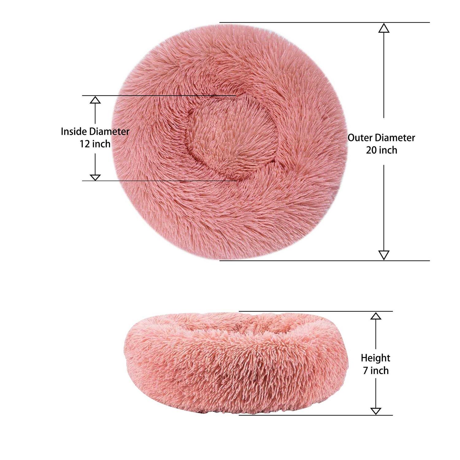 Gavenia Washable Donut Cat and Dog Bed,Soft Plush Pet Cushion,Waterproof Bottom - Nail Gallerys