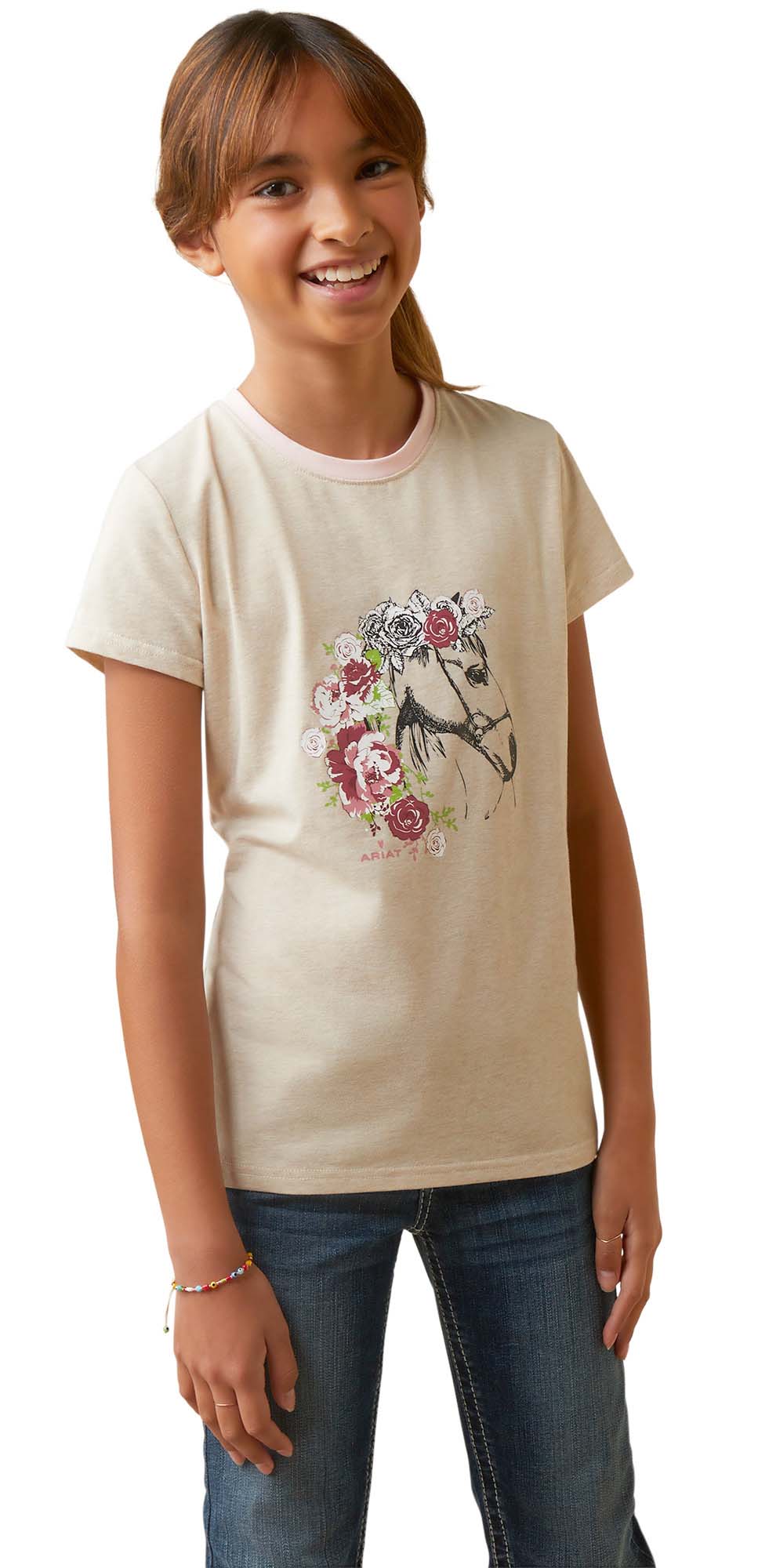 Ariat Girls Flora T-Shirt - Nail Gallerys