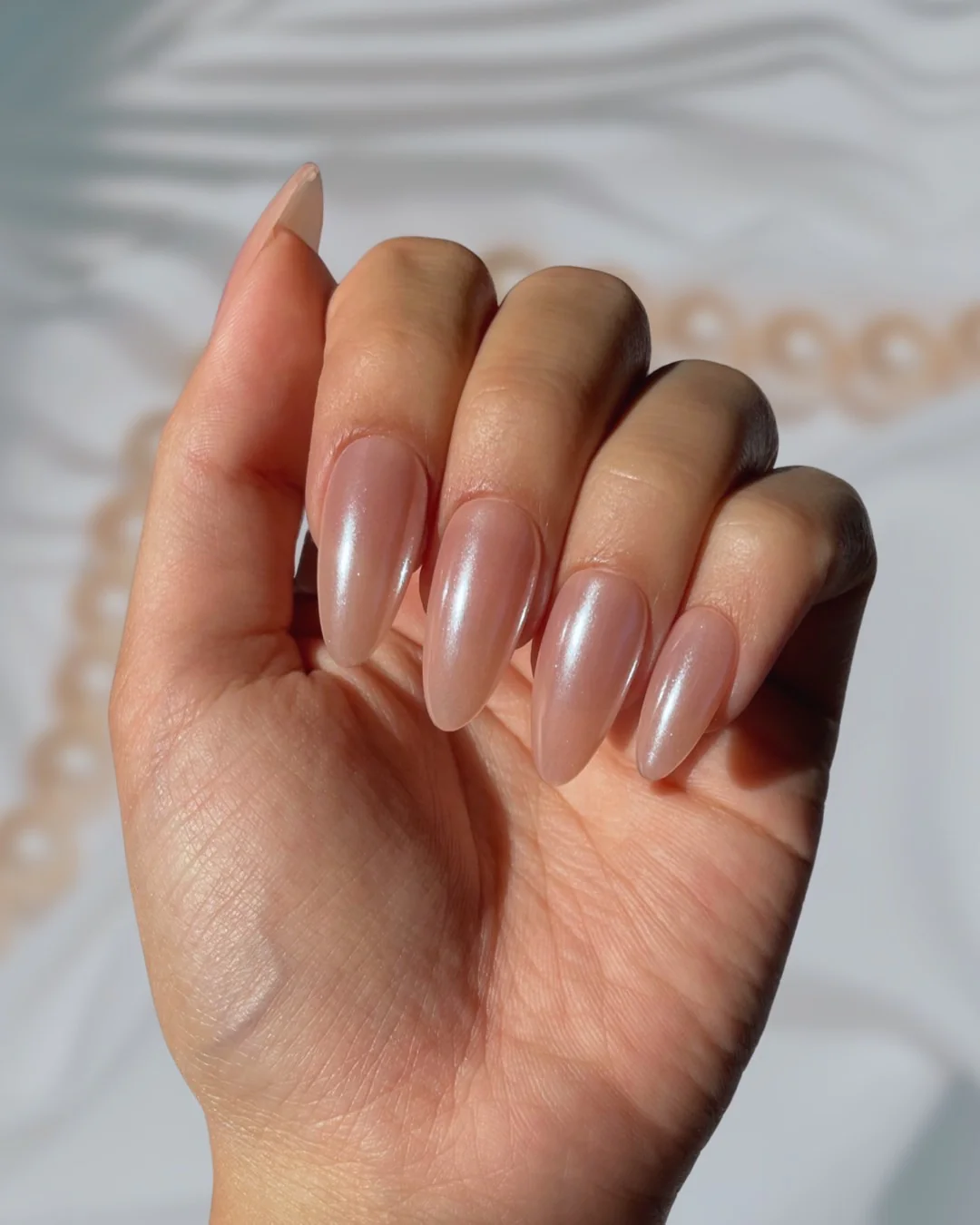 Peach Freshwater Pearl - Nail Gallerys