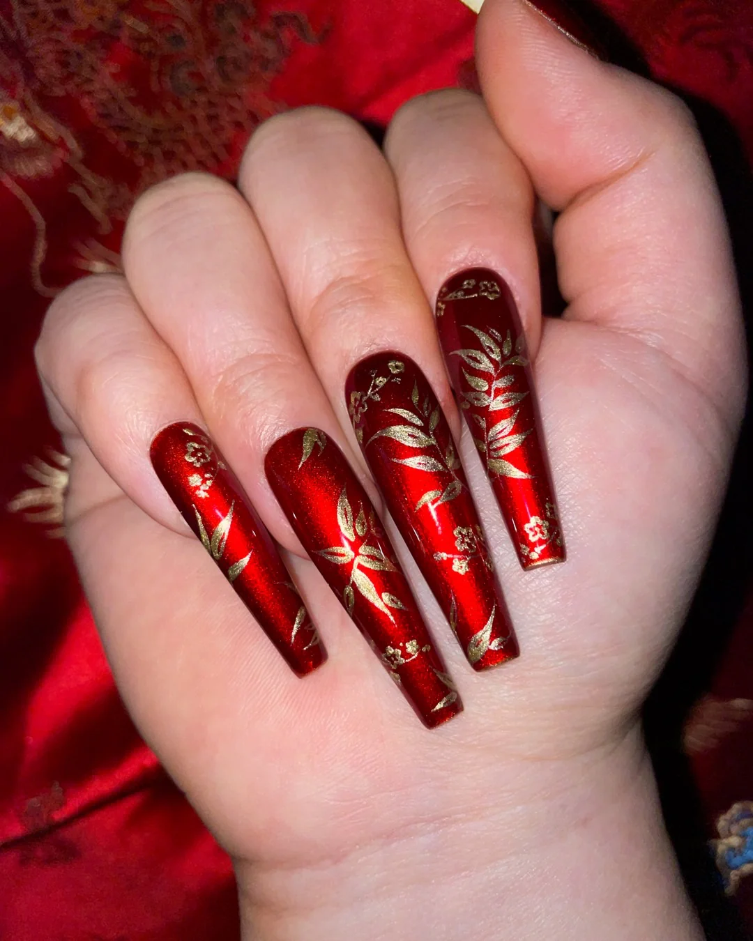 Shu Brocade: Vermillion - Nail Gallerys