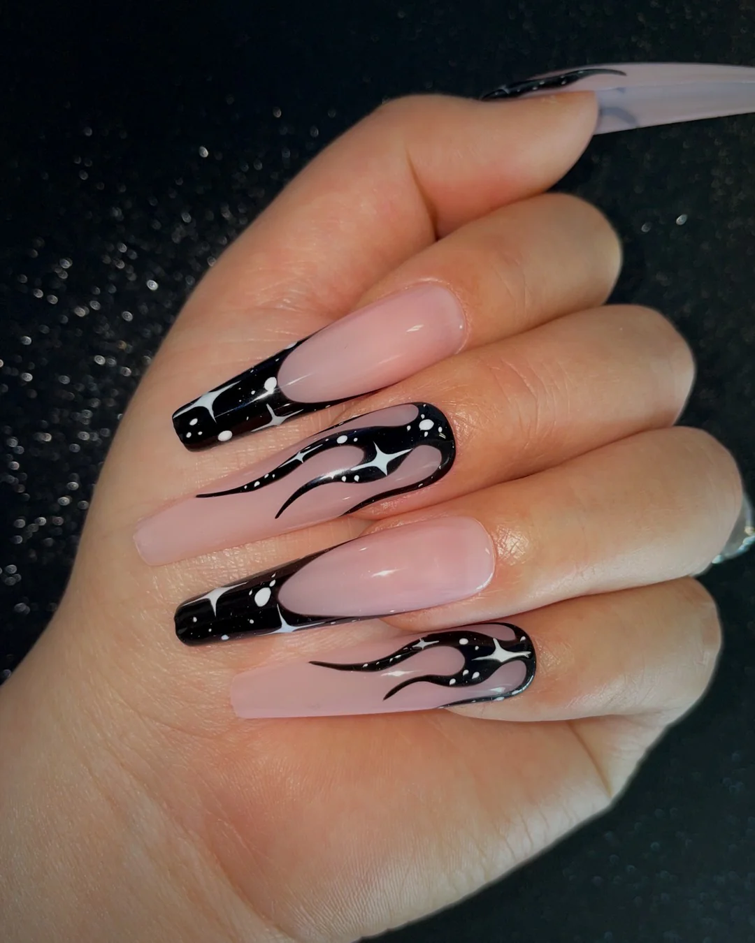 Starry Flames - Nail Gallerys