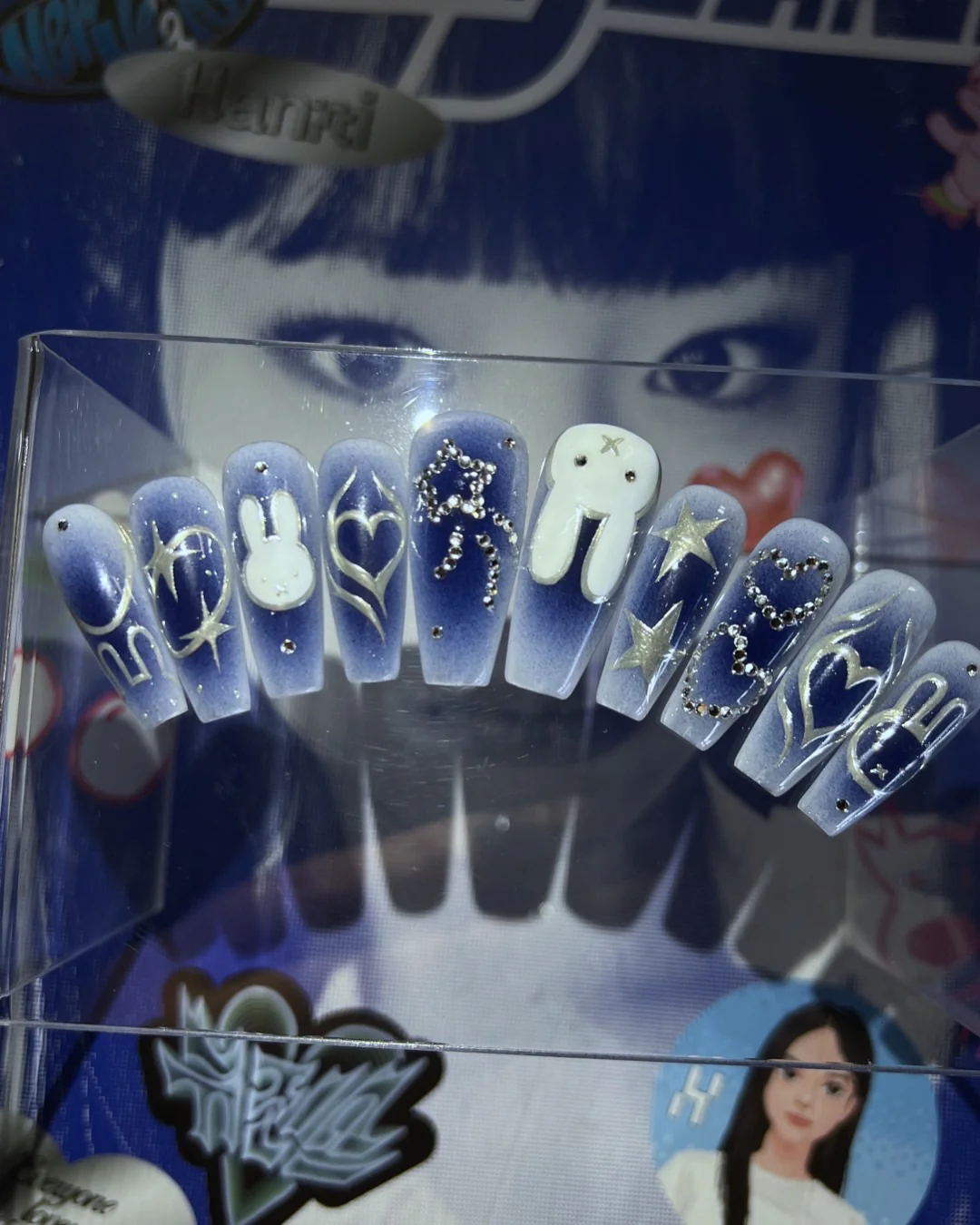 Denim Bunny - Nail Gallerys