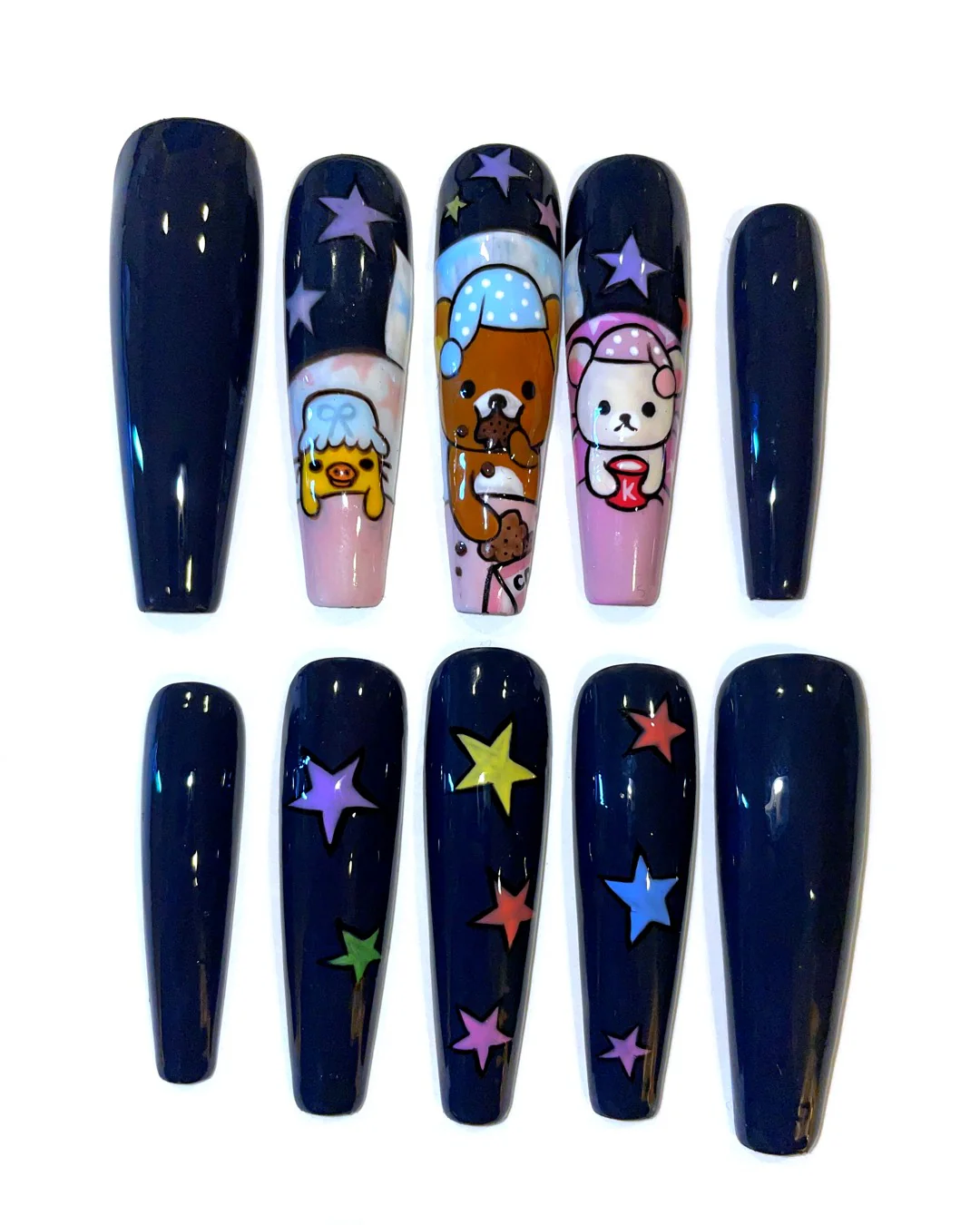 Sleepy Bears - Nail Gallerys