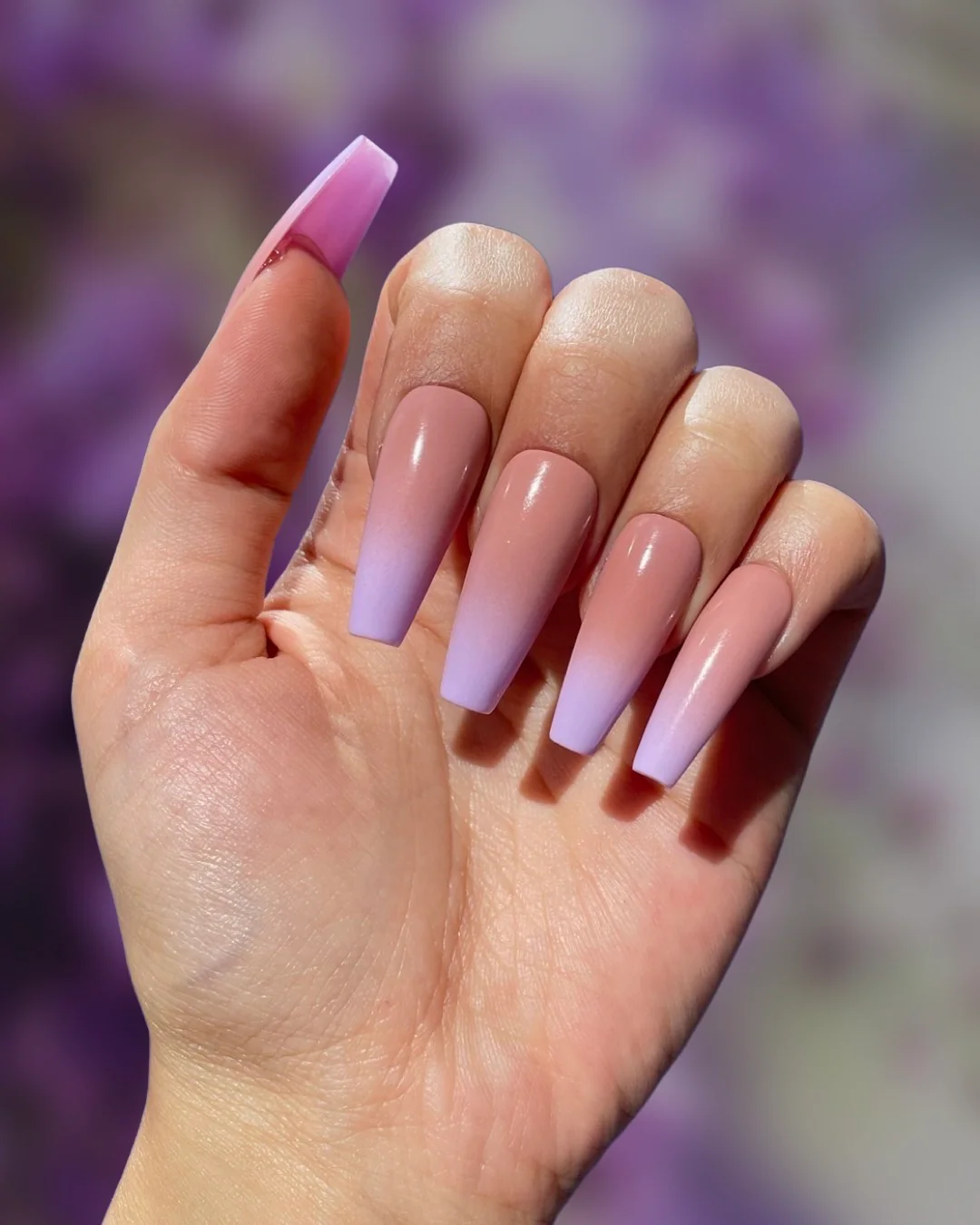 Lilac Ombre - Nail Gallerys