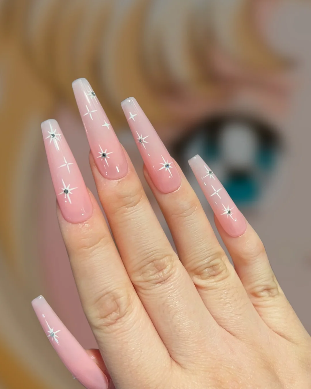 Peachy Twinkles - Nail Gallerys