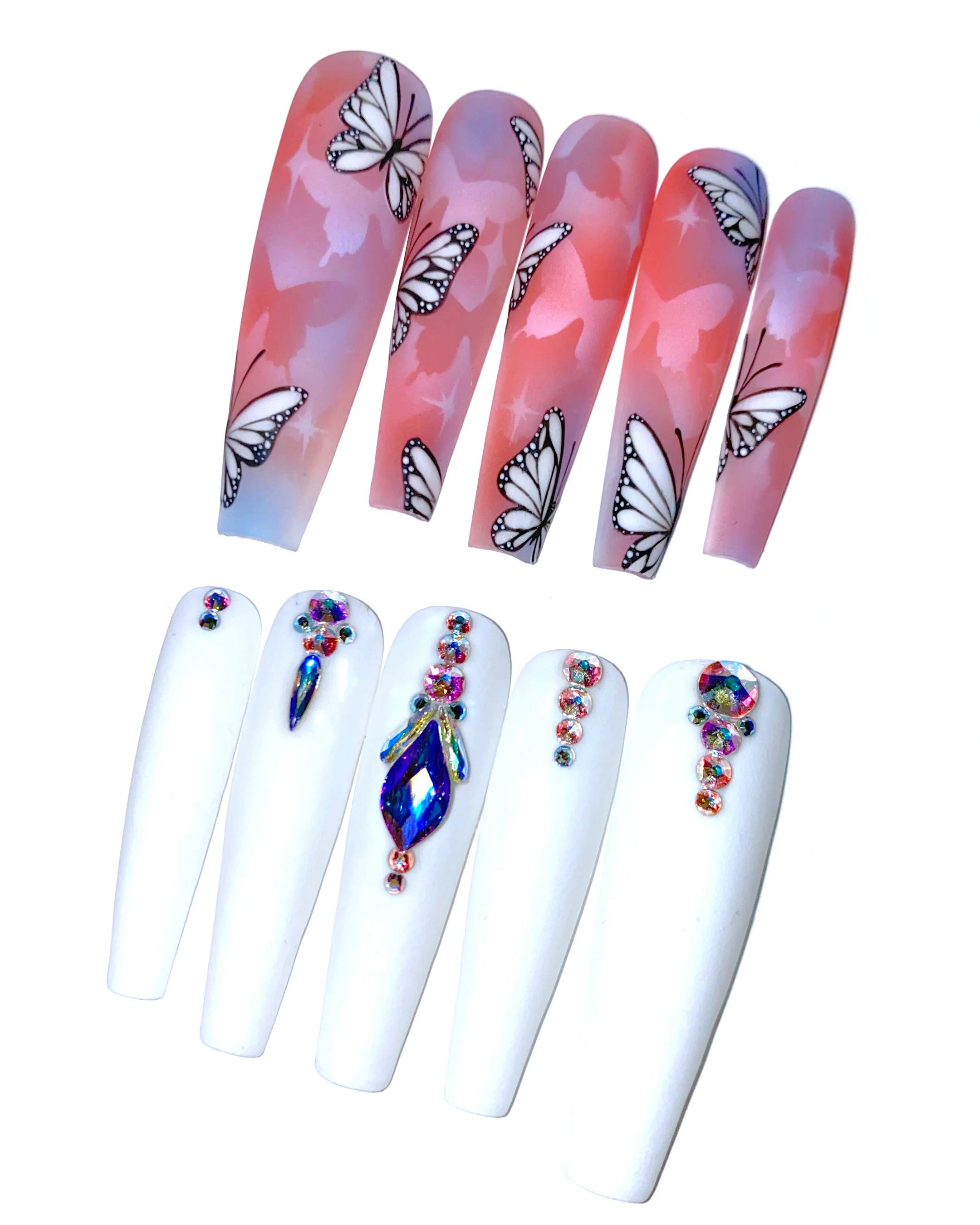 Flutter: Sunset *glow* - Nail Gallerys