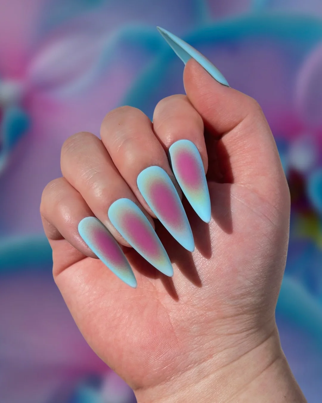 Blue Phalaenopsis - Nail Gallerys