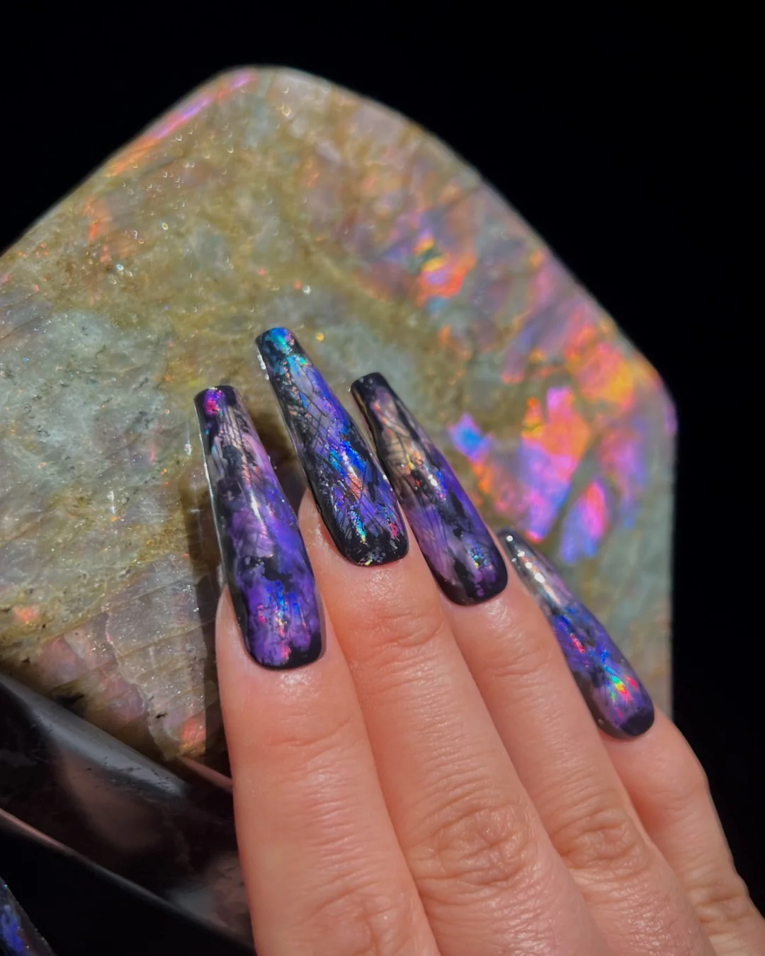 Sunset Labradorite - Nail Gallerys