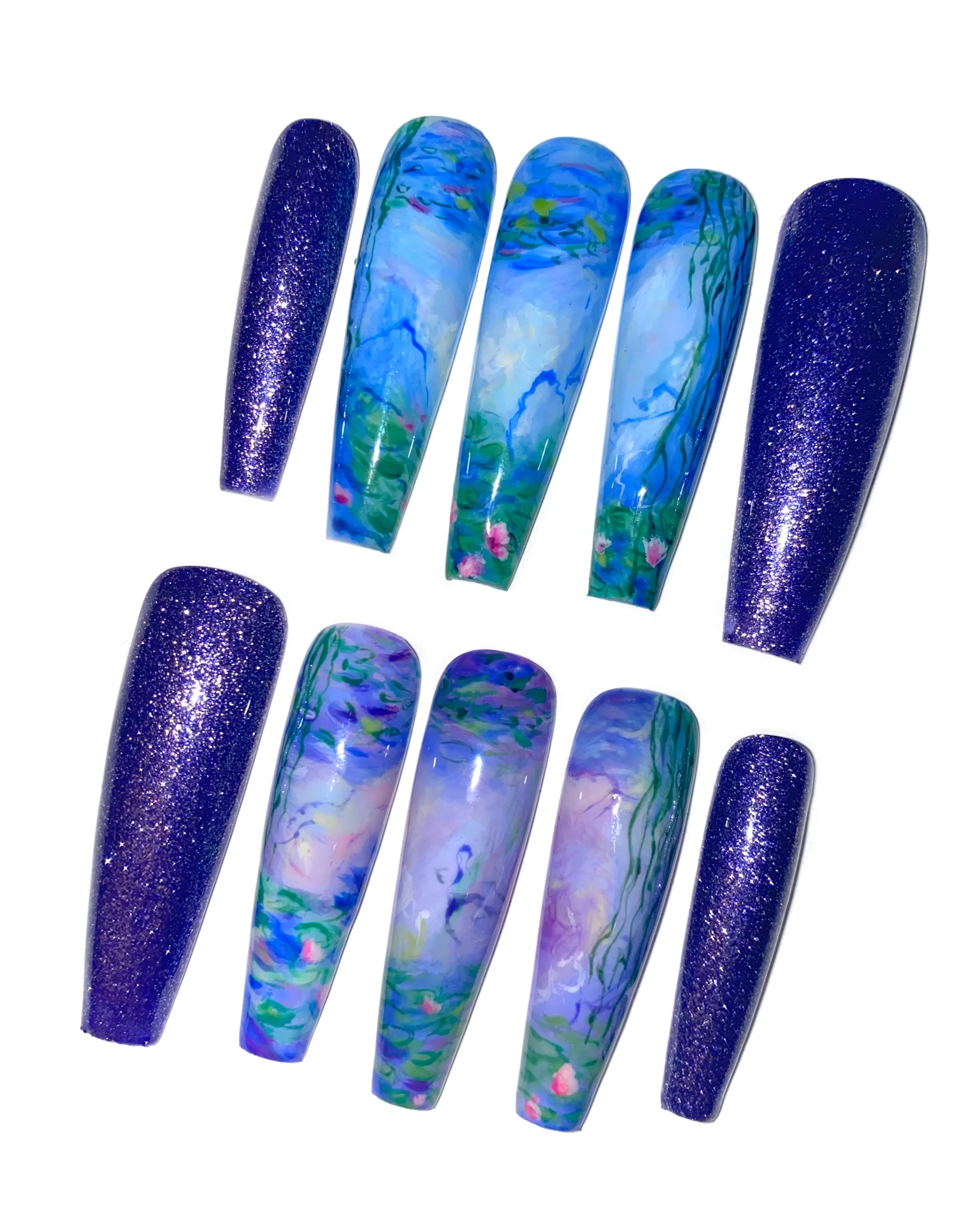 Monet Water Lilies - Nail Gallerys