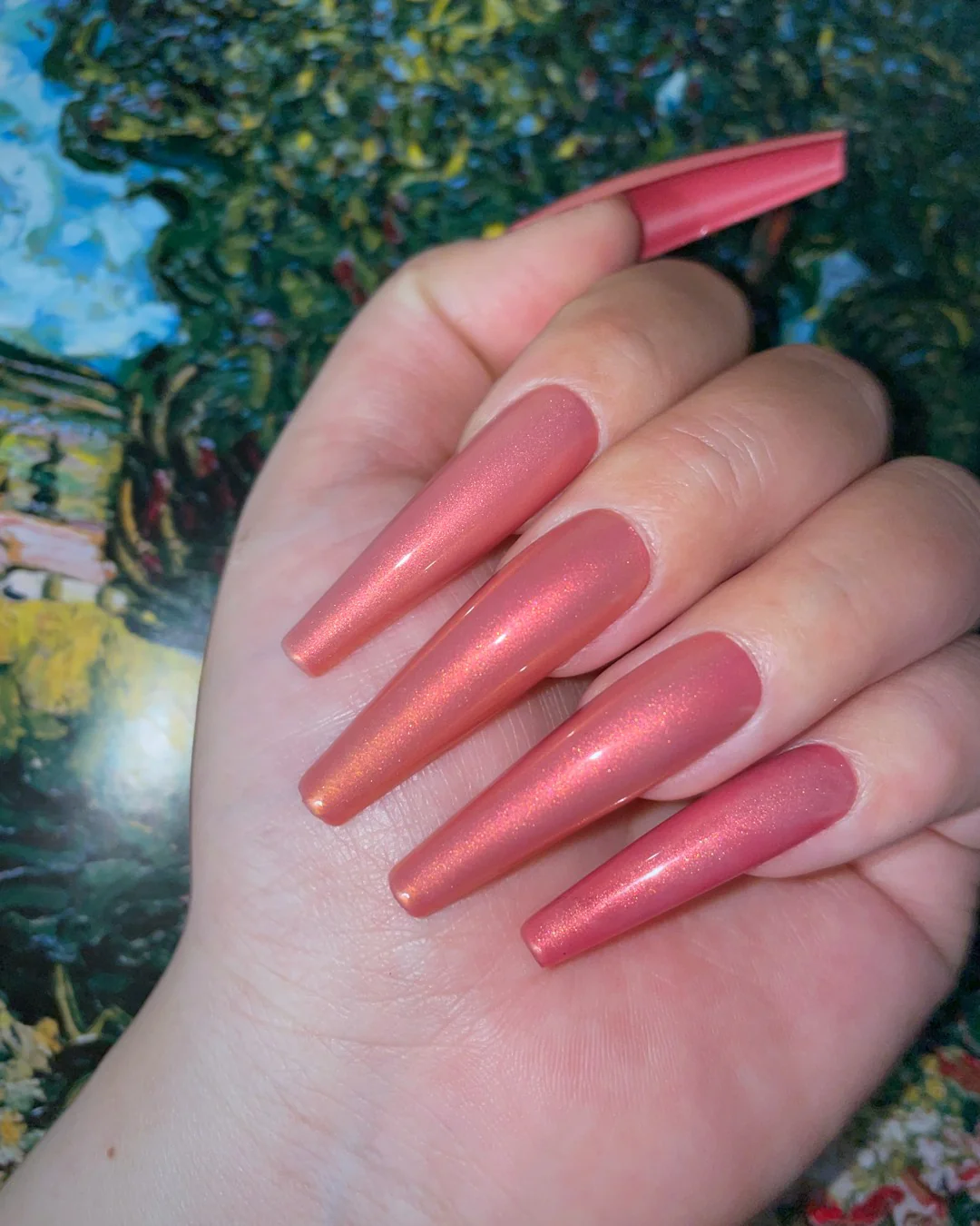 Van Gogh Peach - Nail Gallerys