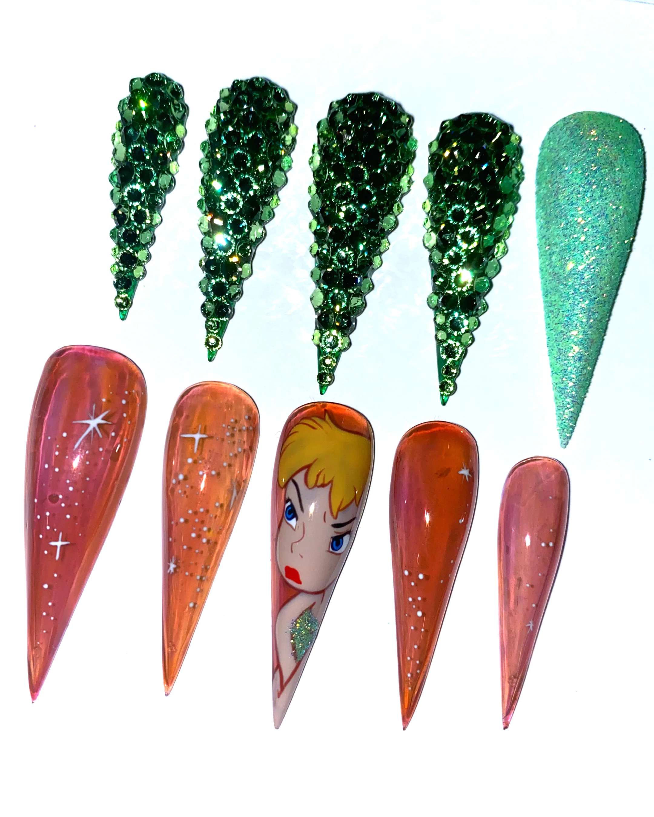 Jeweled Tinkerbell - Nail Gallerys