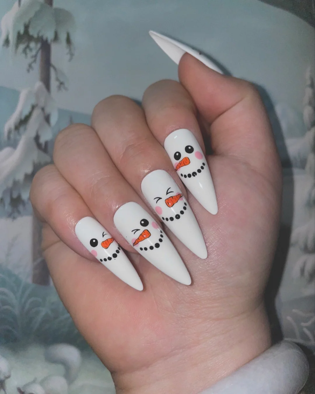 Faces of Frosty - Nail Gallerys