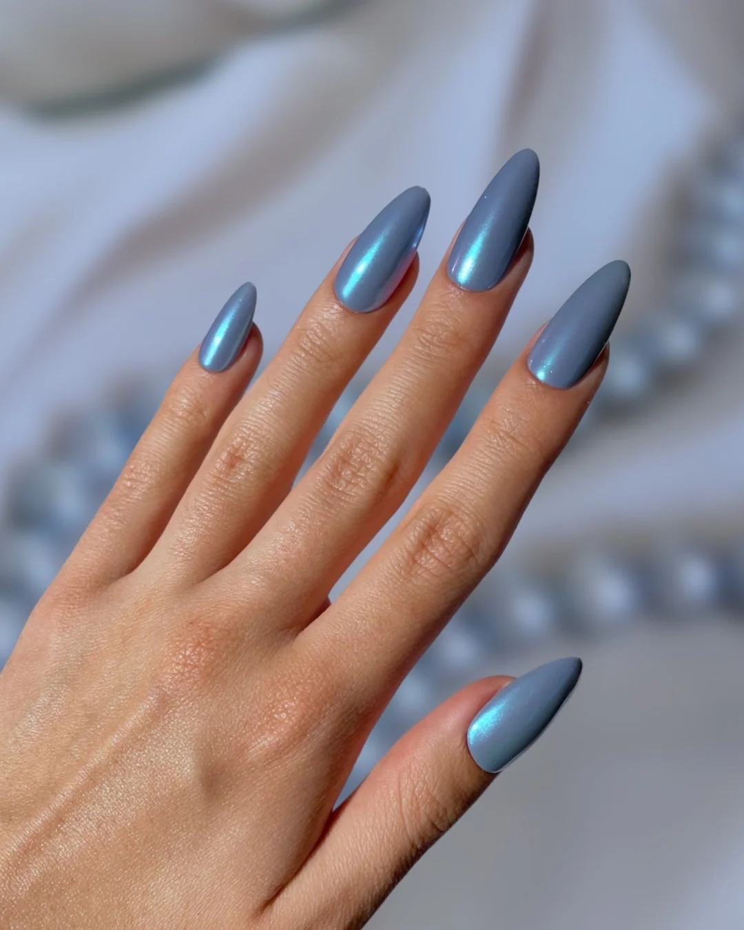 Blue Akoya Pearl - Nail Gallerys