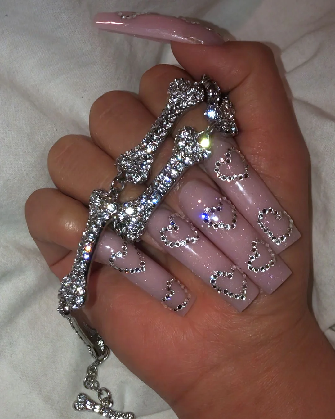 Jeweled Hearts - Nail Gallerys