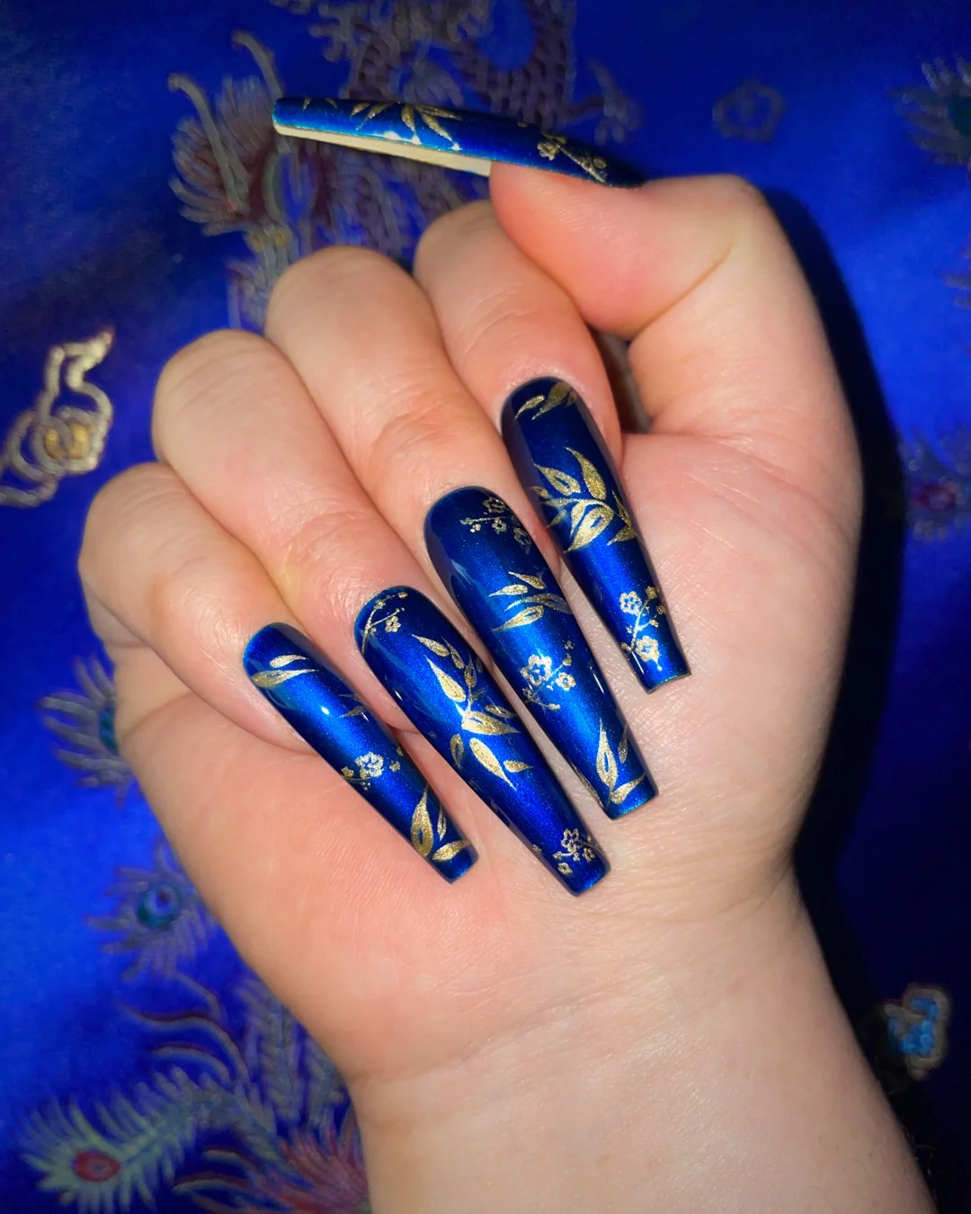 Shu Brocade: Azure - Nail Gallerys