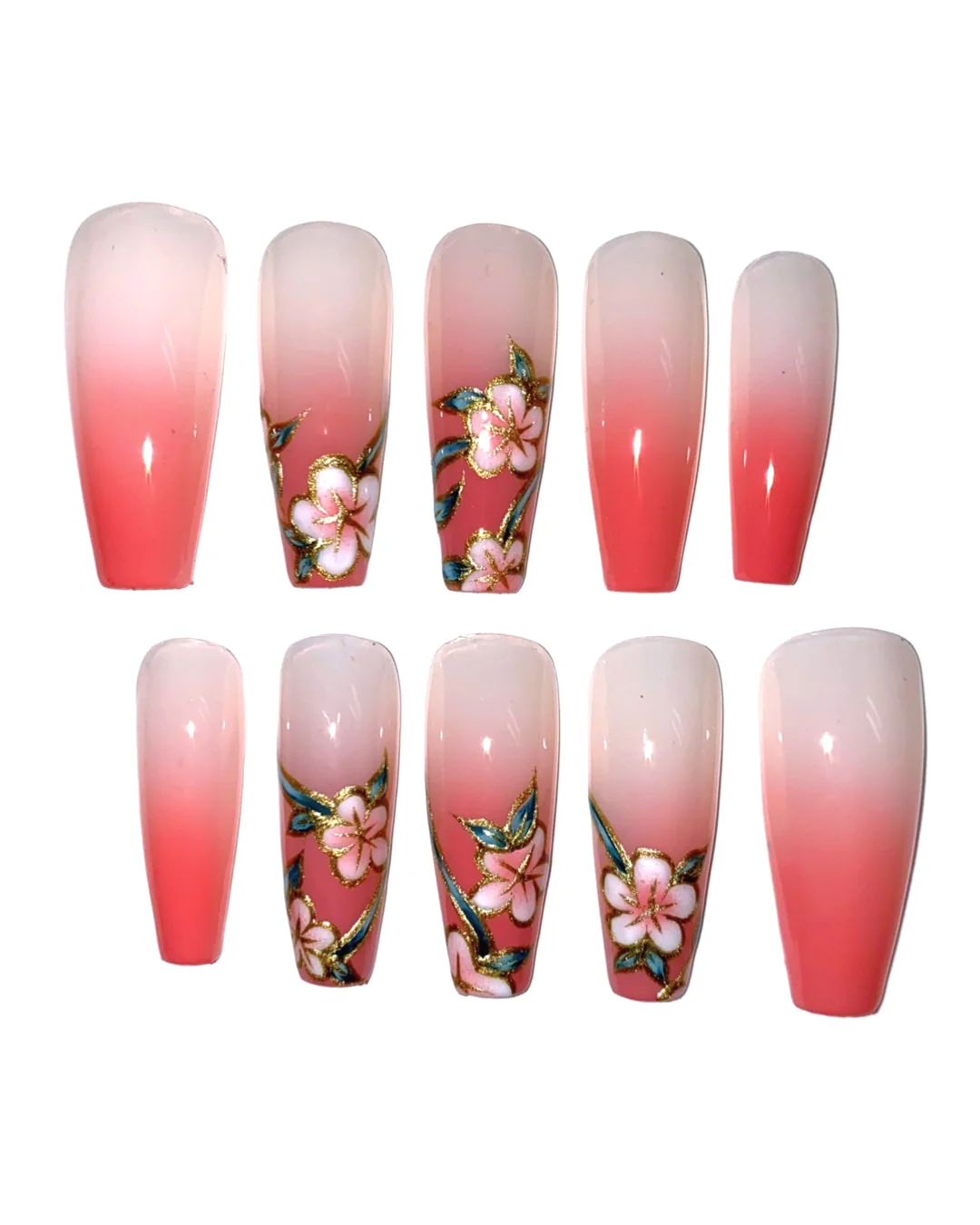 Peach Cherry Blossom - Nail Gallerys