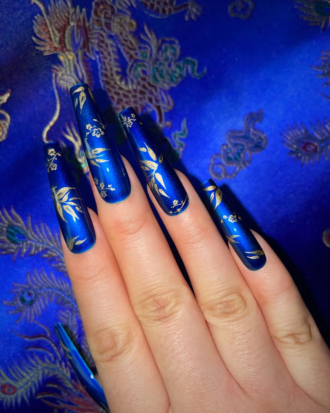 Shu Brocade: Azure - Nail Gallerys
