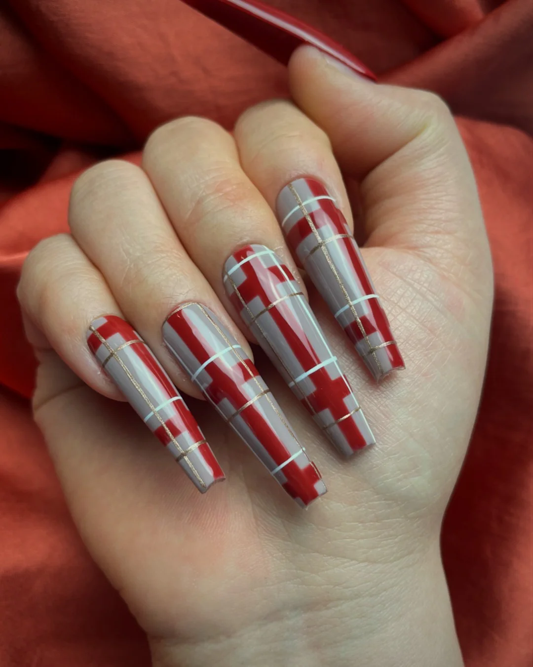 Sienna: Tartan - Nail Gallerys