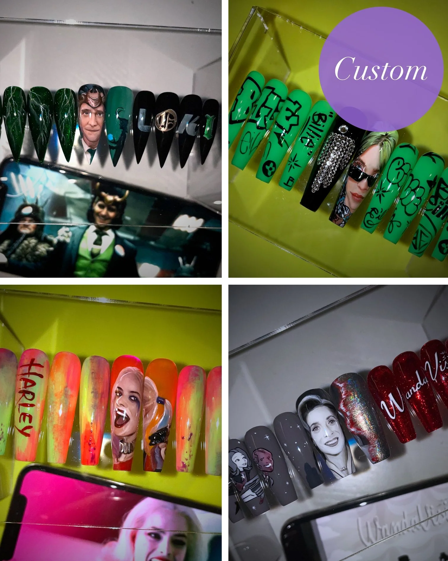 Portrait Press-Ons - Nail Gallerys