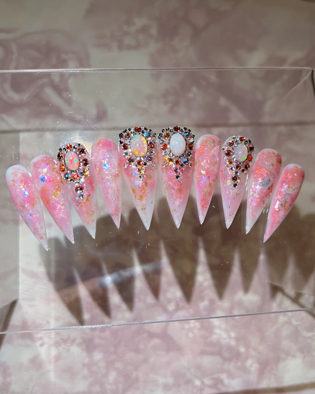 Fire Opal Fantasy - Nail Gallerys