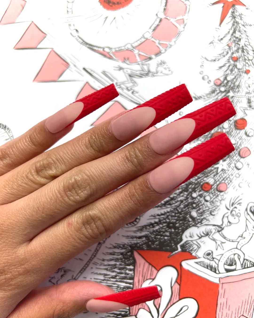 Red Sweater Weather - Nail Gallerys