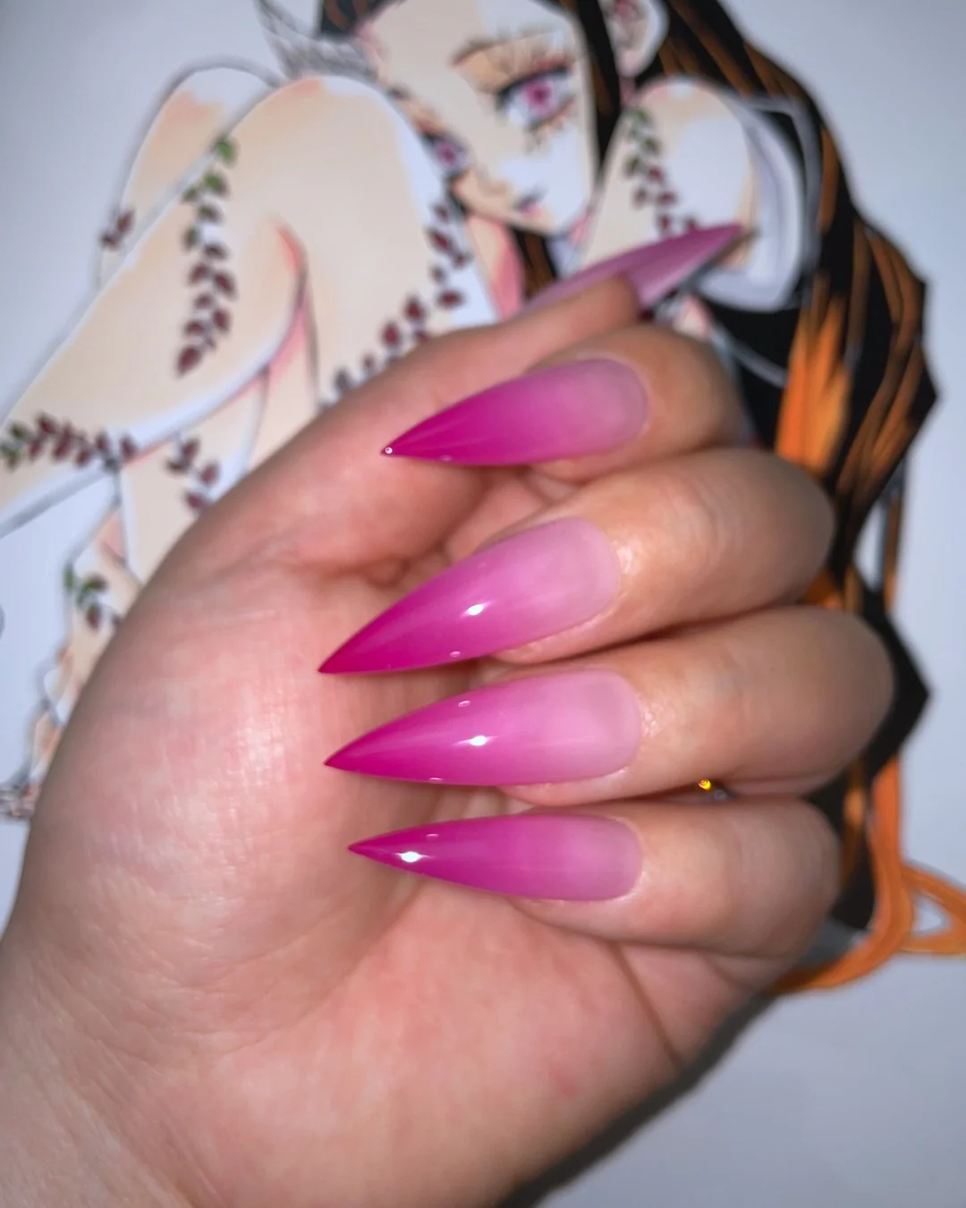 Nezuko Blush - Nail Gallerys