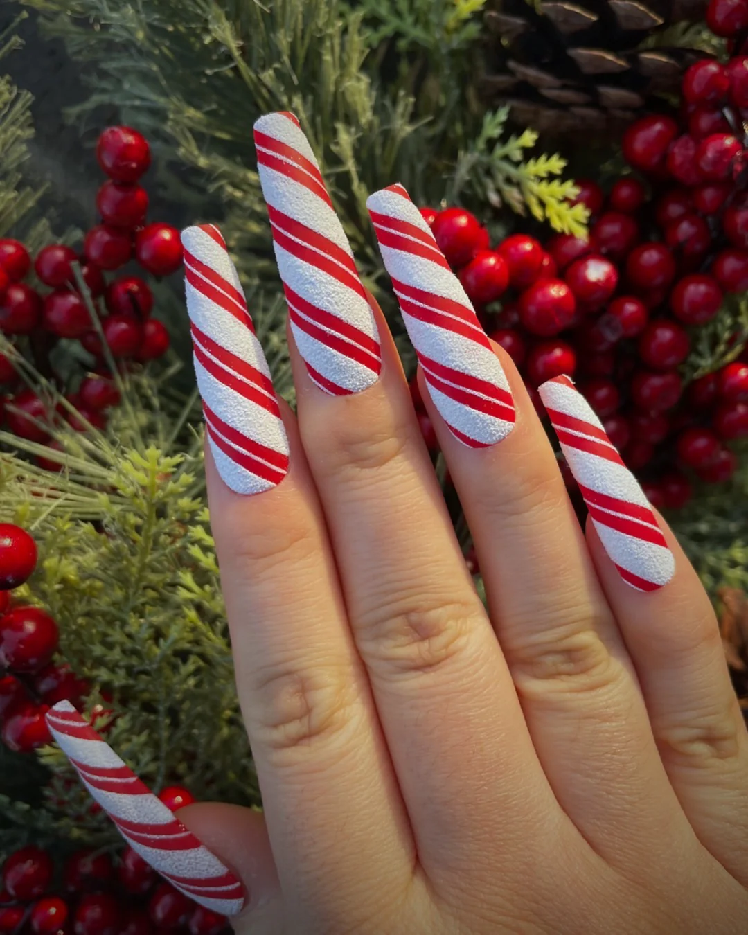 Peppermint Canes - Nail Gallerys