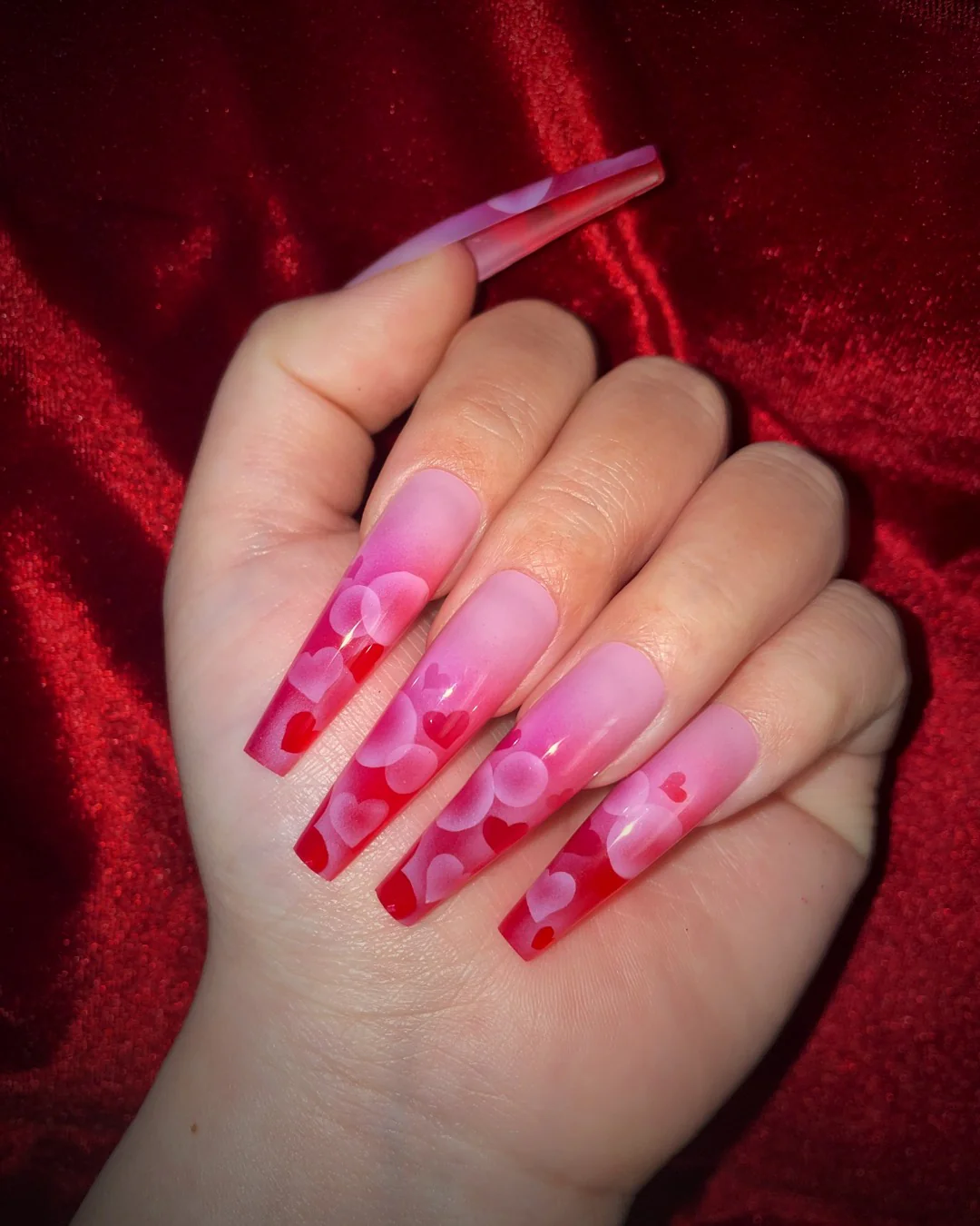 Baby Girl Hearts - Nail Gallerys