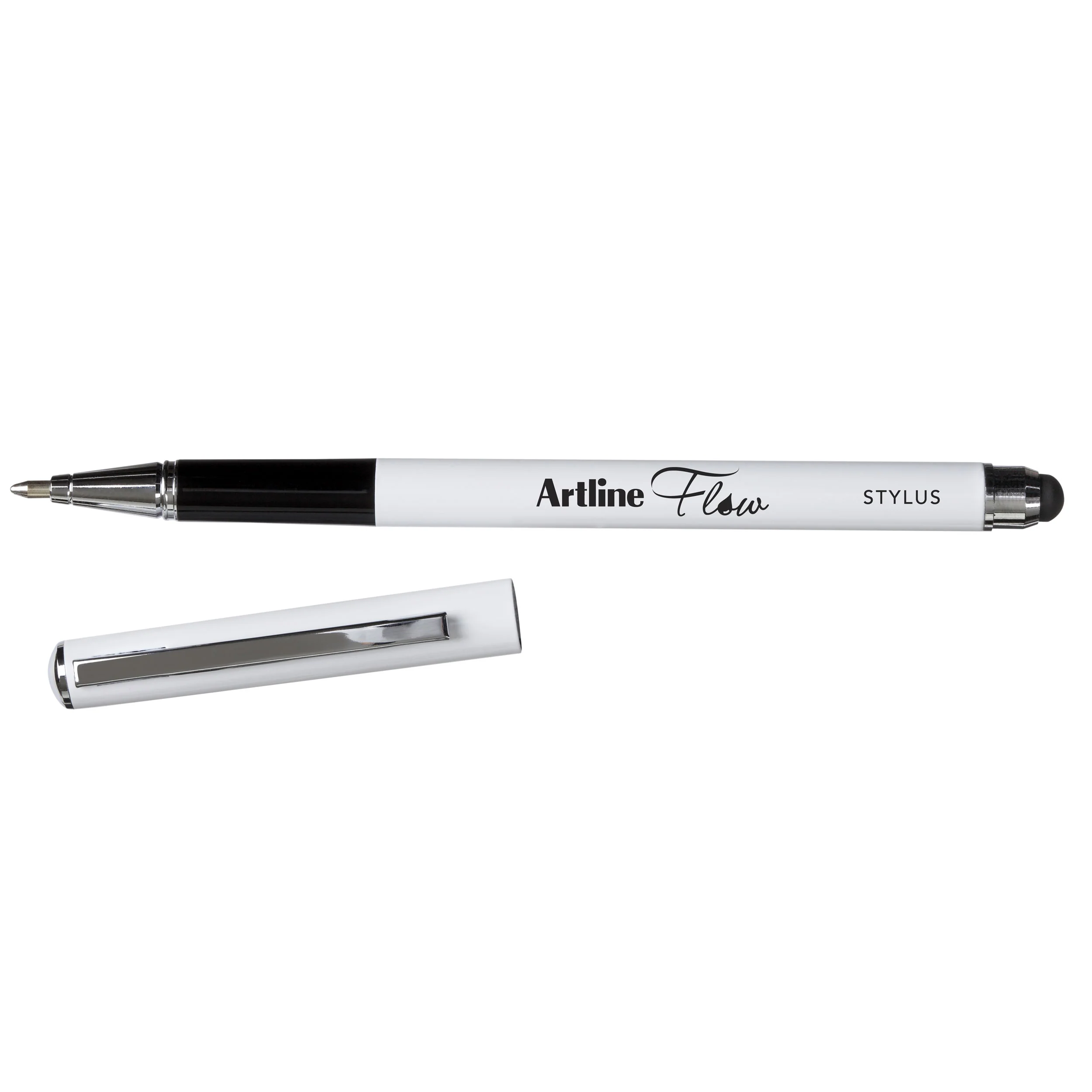 Artline Flow Metal Barrel Stylus Pen Blue Box Of 12 - Nail Gallerys