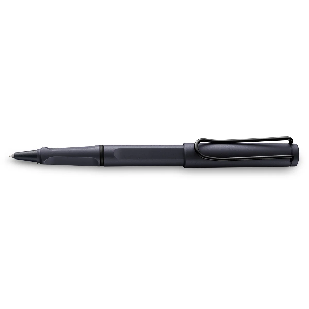 Lamy Safari Steel Black Rollerball Pen - Nail Gallerys