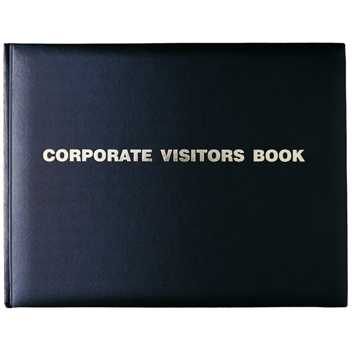 Debden 300x200mm PU Black Corporate Visitors Book - Nail Gallerys