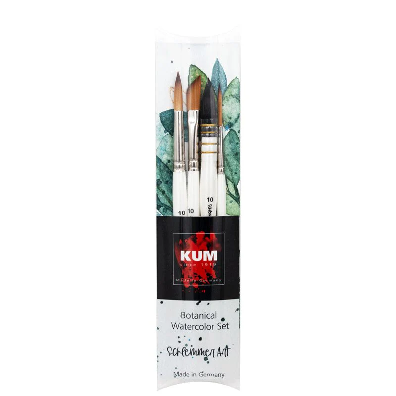 Kum Schlemmer Botanical Watercolour Brush Set - Nail Gallerys