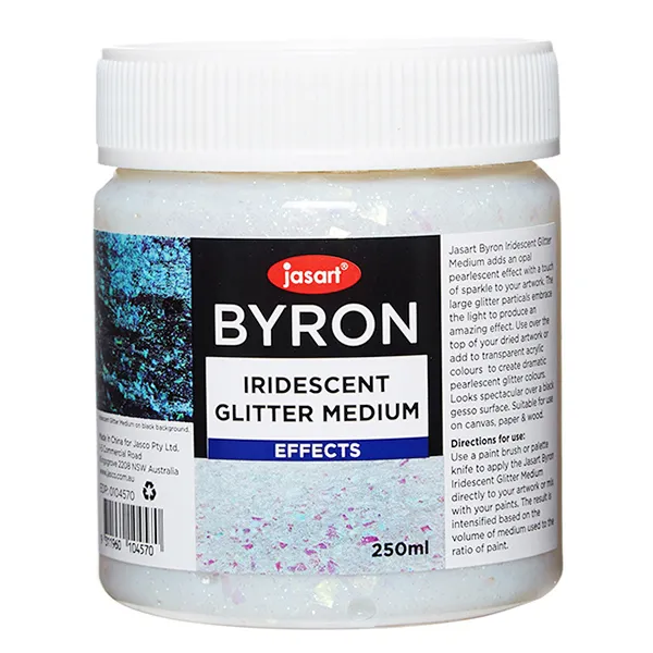 Jasart Byron 250ml Iridescent Glitter Medium - Nail Gallerys