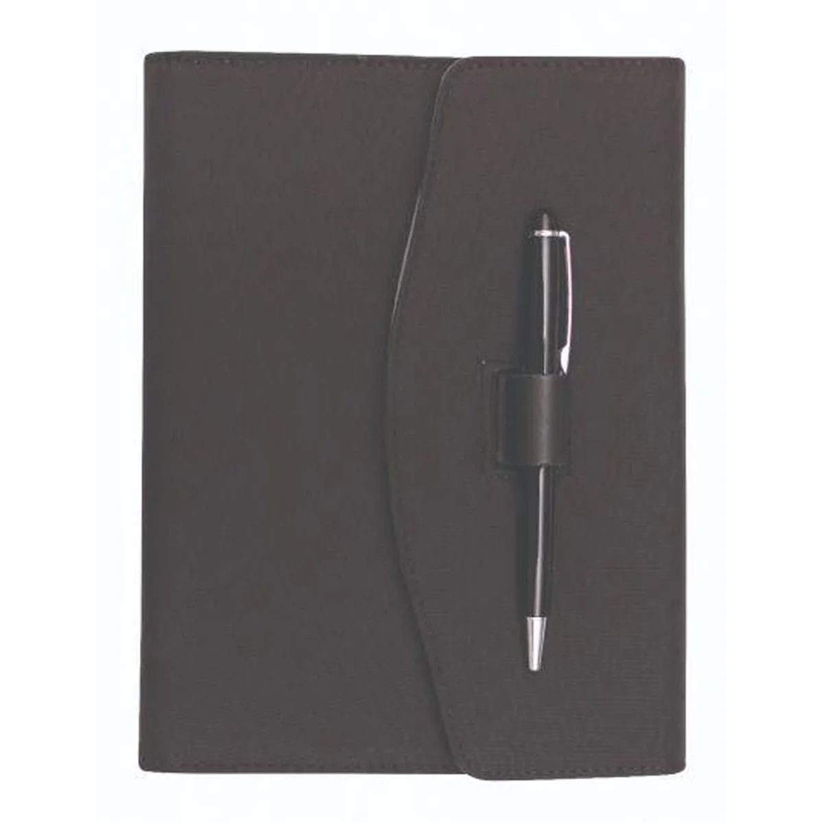 Debden A5 Pen Loop Closure Black Folio - Nail Gallerys