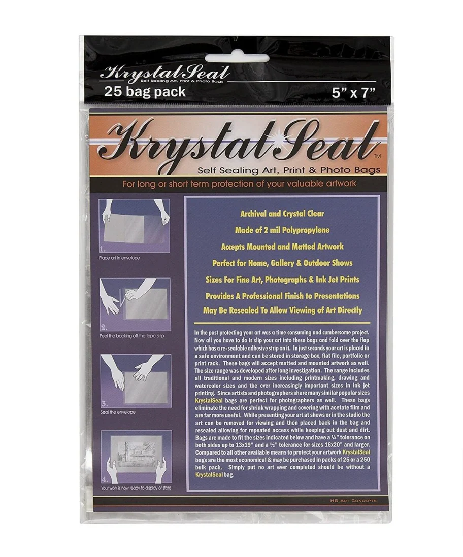 Art Spectrum Krystal Seal Bag Pack Of 25 - Nail Gallerys