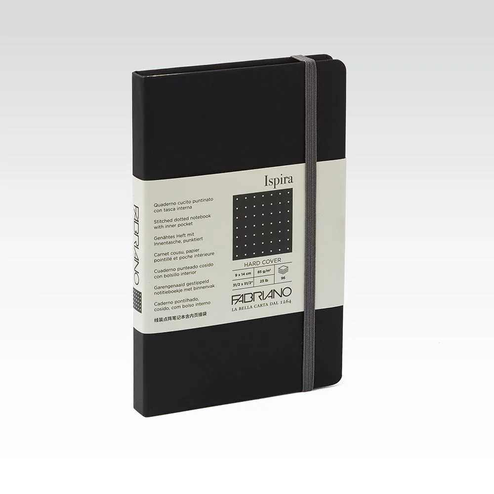 Fabriano Ispira Hard Cover 85gsm Dots 9x14cm Notebooks - Nail Gallerys
