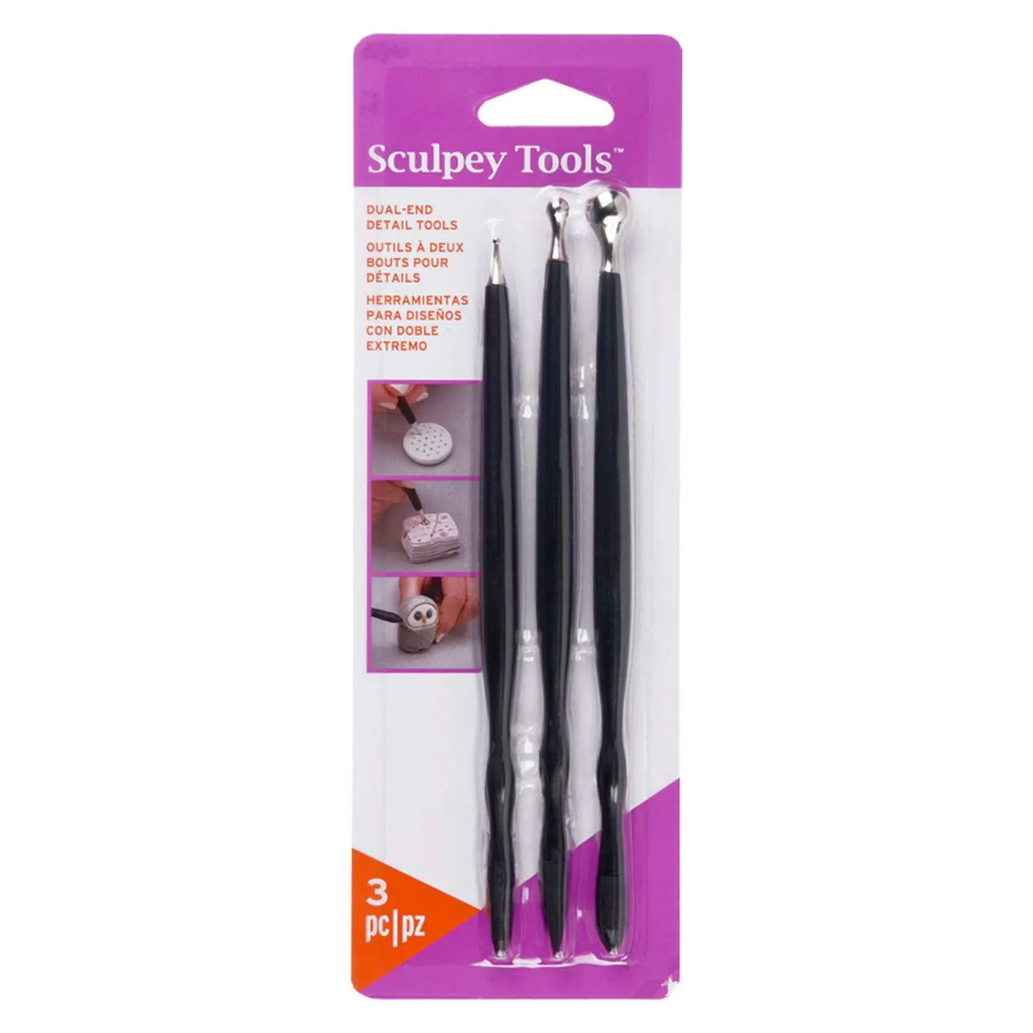 Sculpey Detailer Tools Set Of 3 - Nail Gallerys
