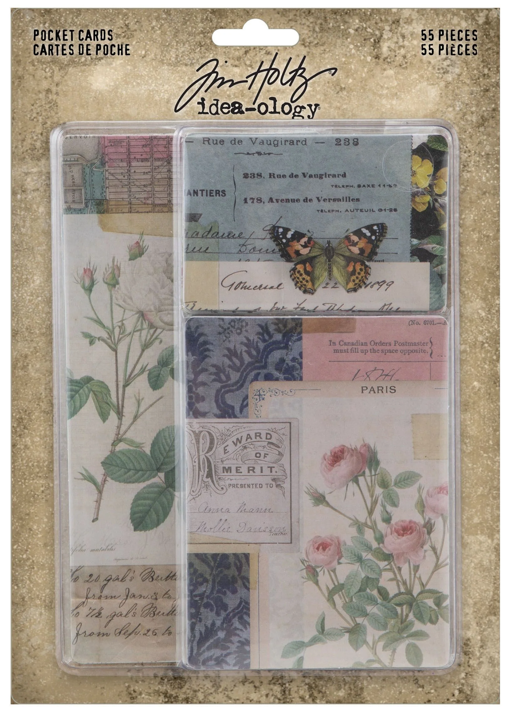 Tim Holtz Idea-Ology Pocket Cards 55 Pieces - Nail Gallerys