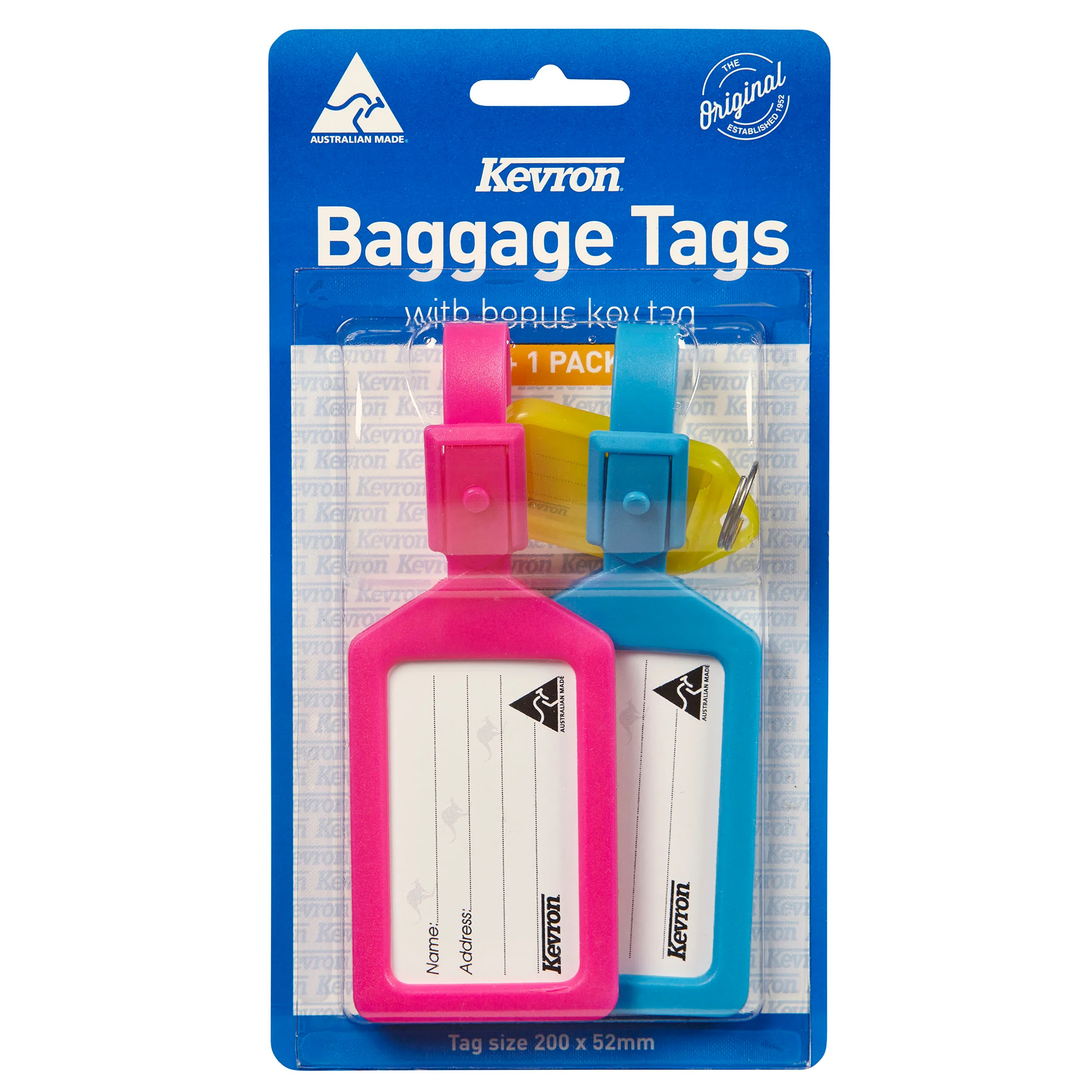 Kevron Travel Pack 2xid25 1xid5 Key Tag - Nail Gallerys