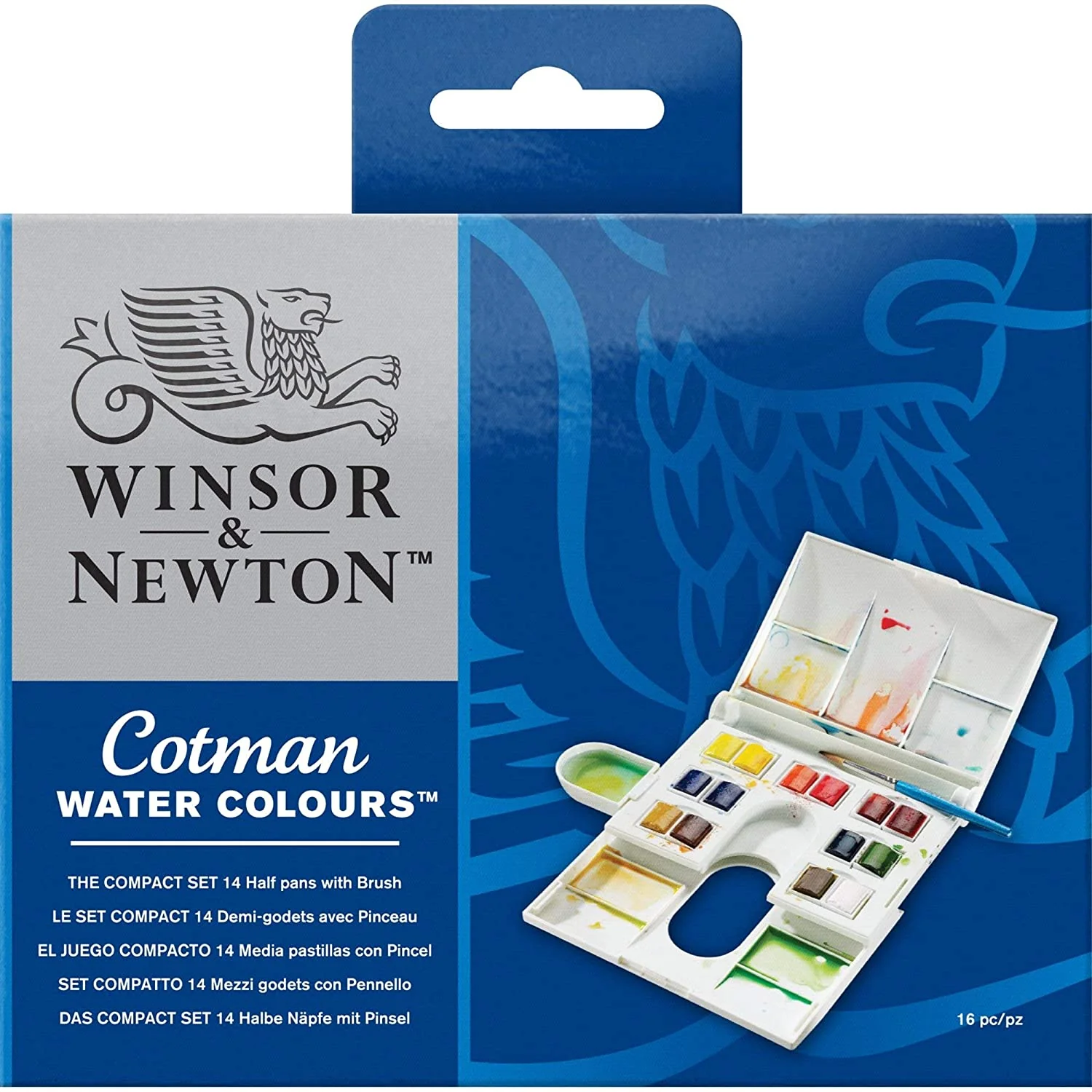 Winsor & Newton Cotman Watercolour Half Pan Paints Compact Set Of 14 - Nail Gallerys