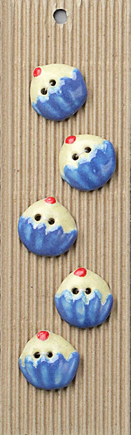 Incomparable Buttons - Medium Cupcakes - Card of 5 - Nail Gallerys