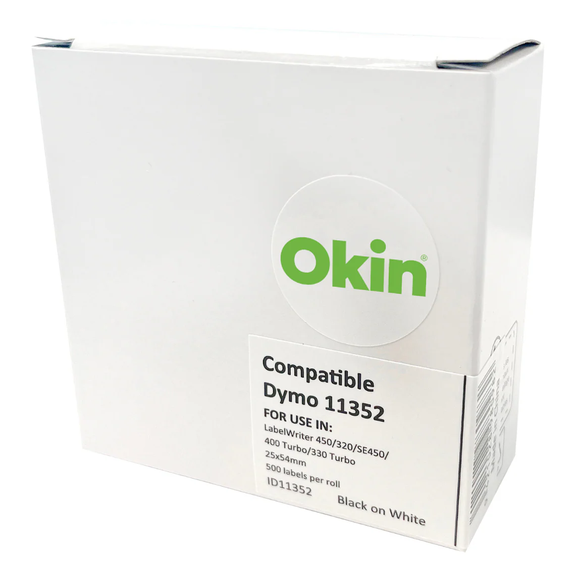 Okin Compatible Dymo LW Labels 54x25mm 500 Roll - Nail Gallerys